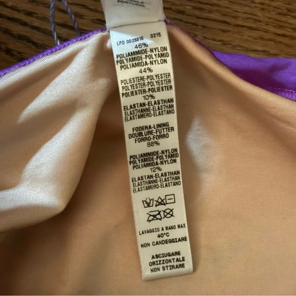 NWOT La Perla red and purple bikini bottoms in size large - Picture 5 of 13